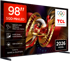 TCL 4K UHD SQD-Mini LED Google TV 98C8L, 98"